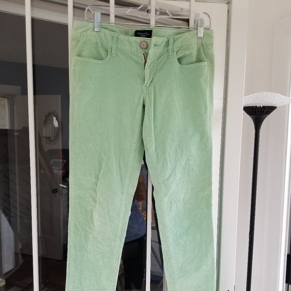American Eagle green corduroy pants